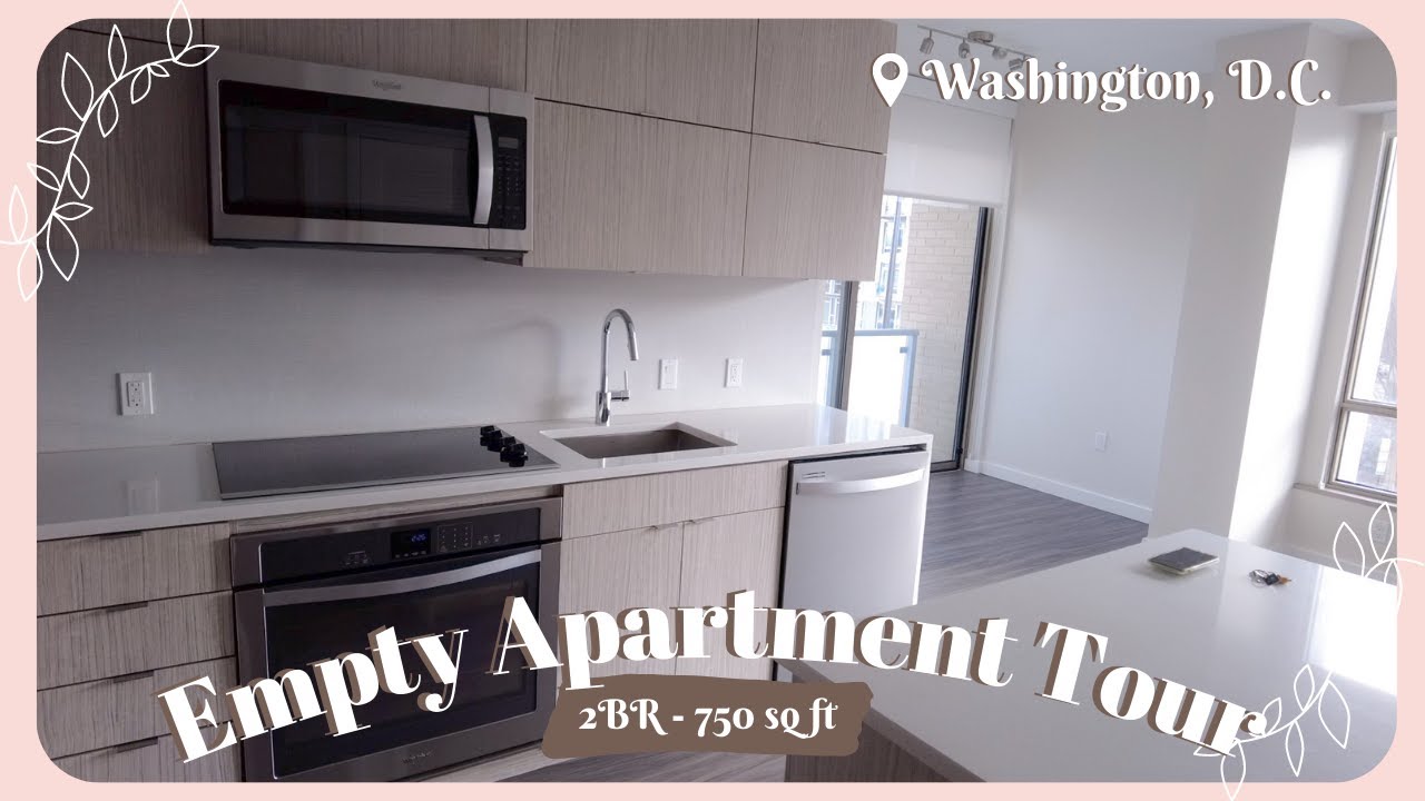 Empty Apartment Tour 2021 | $2000 DC Apartment & Moving Vlog♡