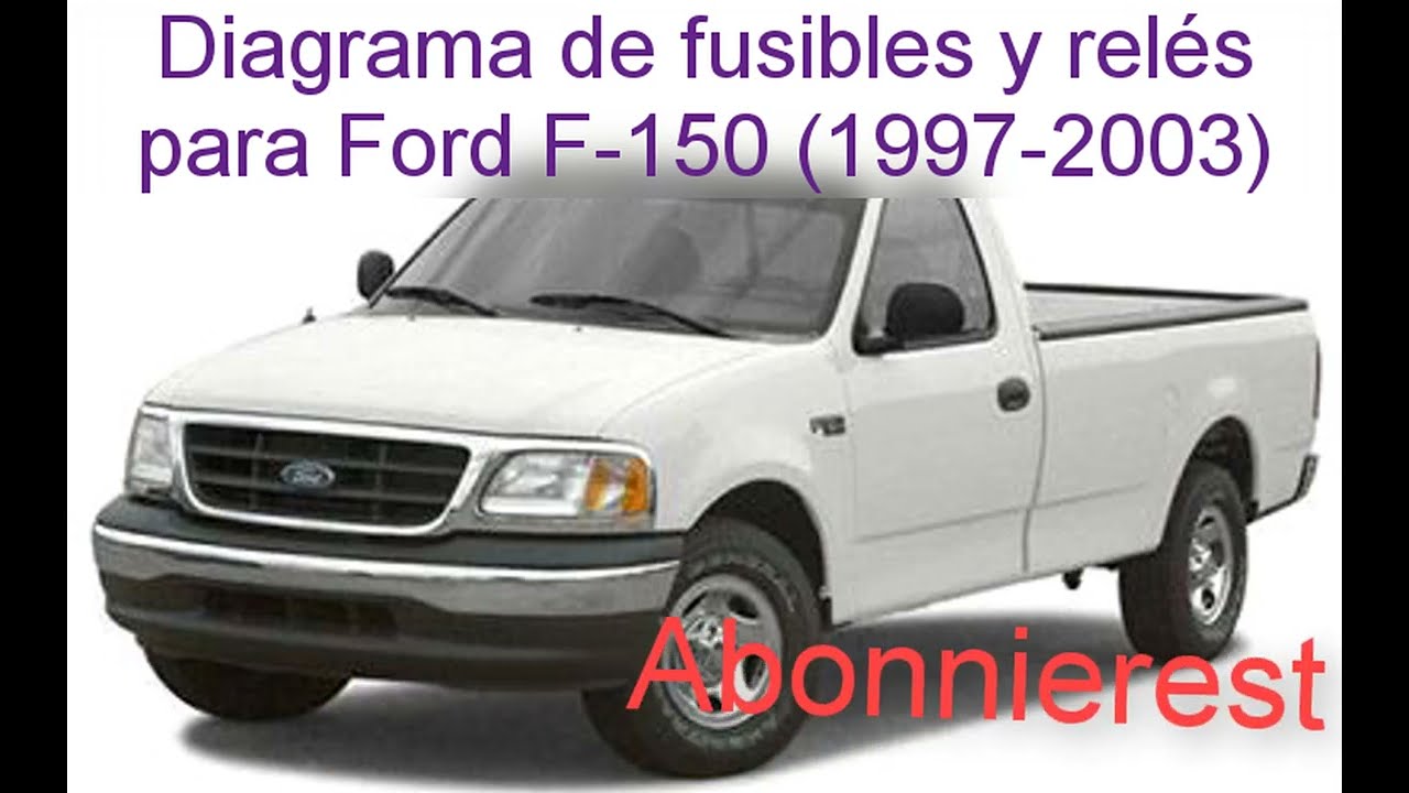 Diagrama de fusibles y relés para Ford F-150 (1997-2003)