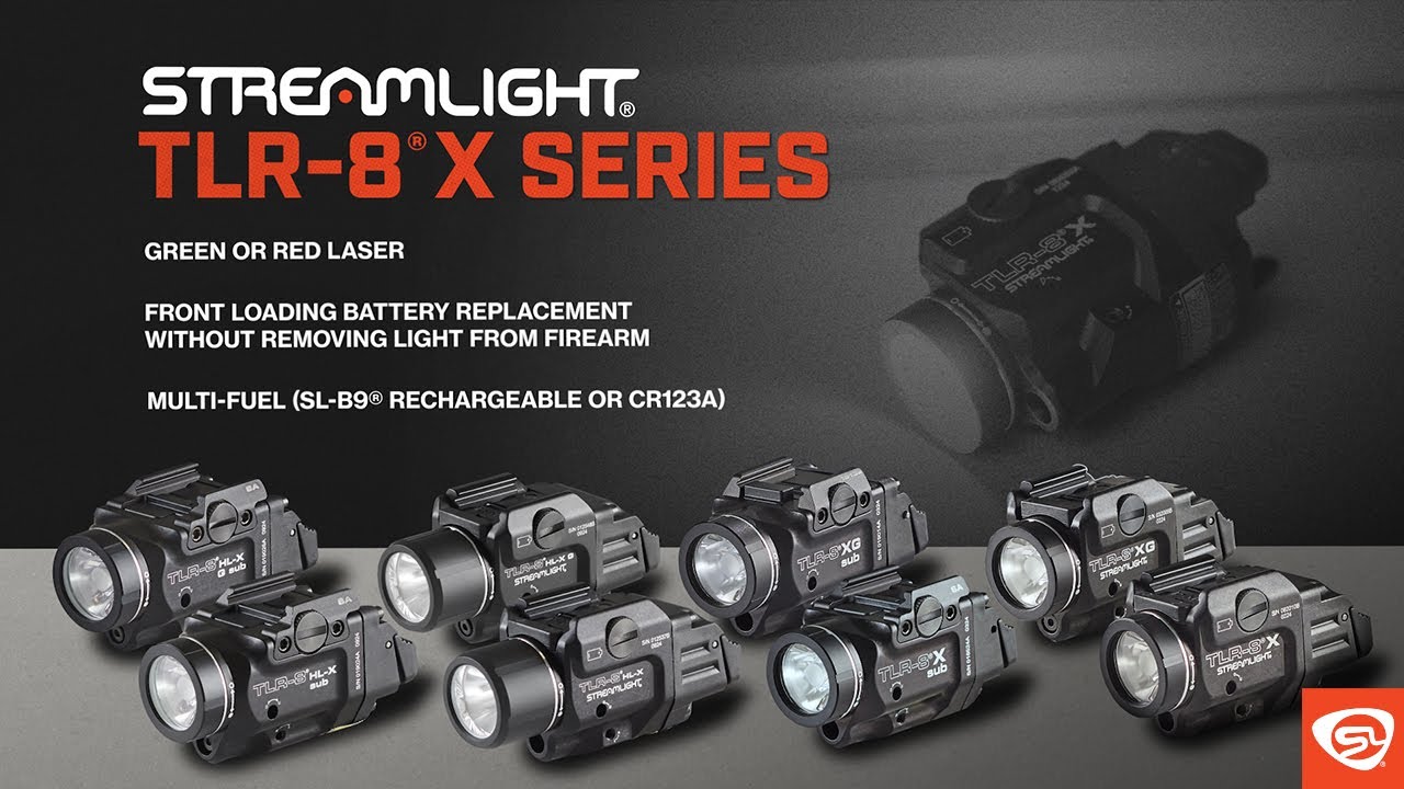 Streamlight TLR-8&reg; X Series: High Lumen, Multi-Fuel, Rail-Mounted Tactical Lights