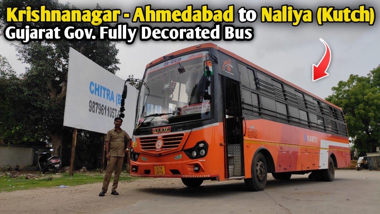 Ahmedabad To Naliya Fully Decorated-Modified Sleeper Bus Journey | Ahmedabad to Kutch 😍