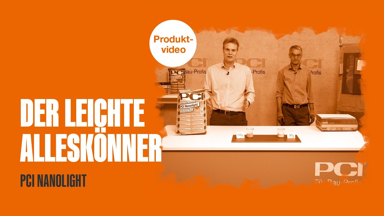 PCI Nanolight – der leichte Alleskönner bringt „Schwerelosigkeit“ auf die Baustelle