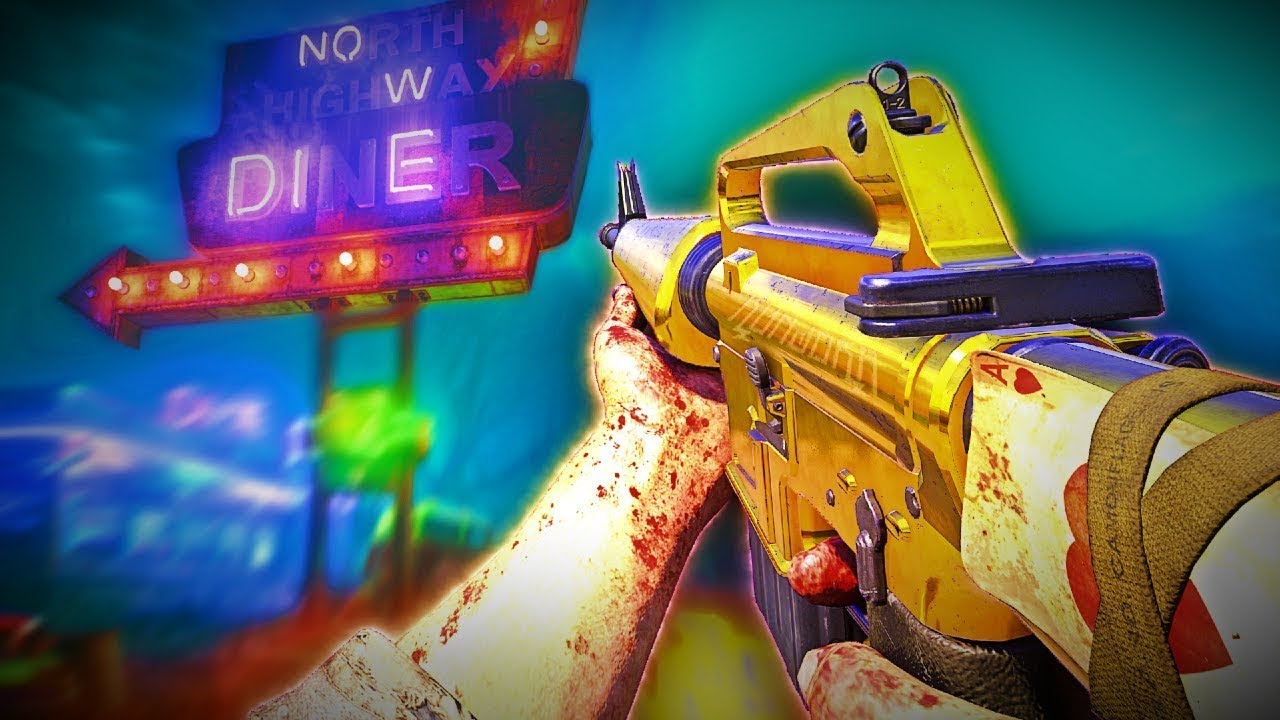 DINER GUN GAME DEMASIADO FRENETICO y CON ARMAS DE BO4