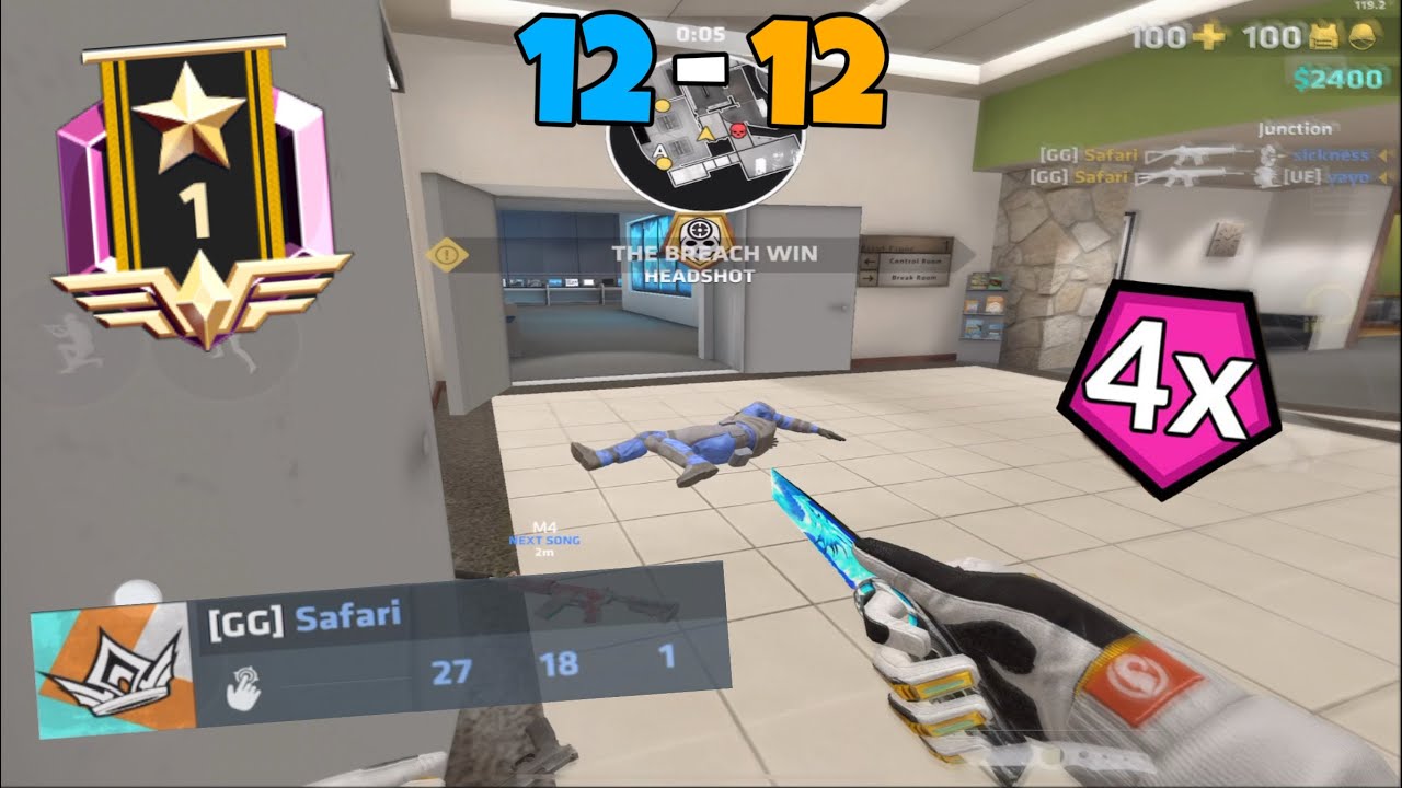 Critical Ops: TRYHARDING in an INSANELY TIGHT ELITE OPS RANKED GAME.. 