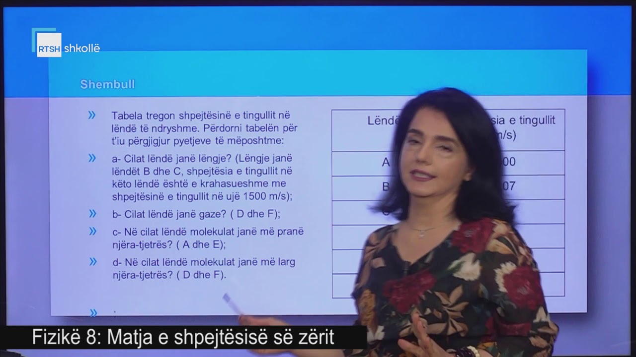 Fizikë 8 - Matja e shpejtësisë së zërit