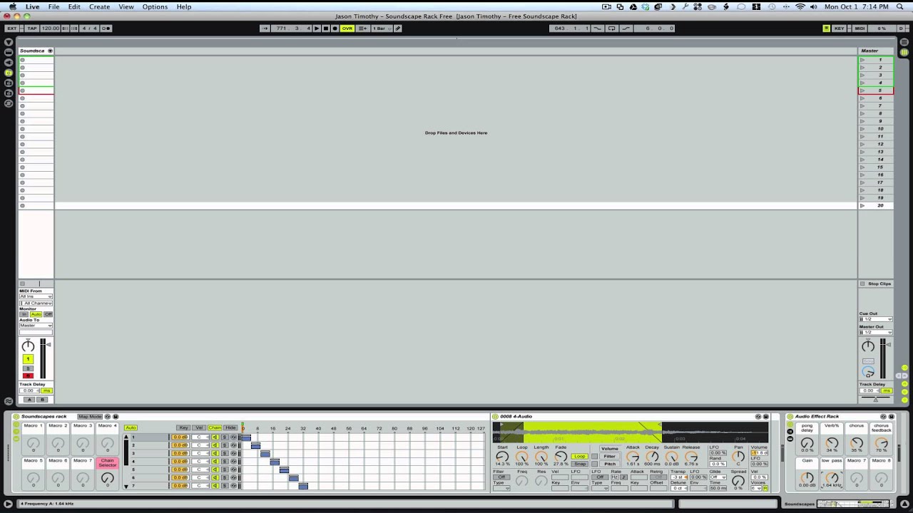 Free Ableton Instrument rack: Ambient Soundscapes | Free Ableton Rack