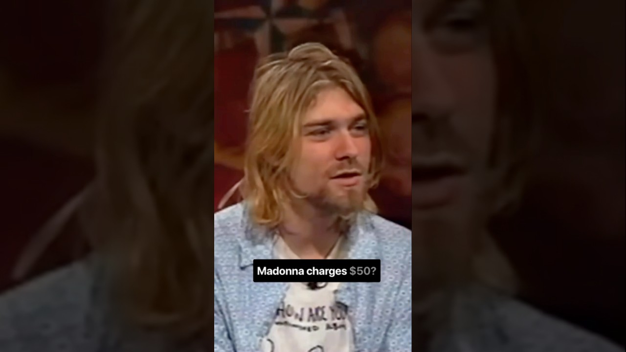 Kurt&rsquo;s reaction to Madonna&rsquo;s ticket prices in 1993 #nirvana #kurtcobain