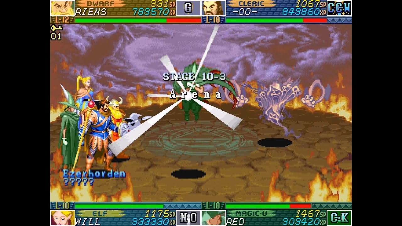 던전&드래곤2 4인 타임어택 18:55 HD Remaster (Dungeons&dragons Shadow over Mystara - 4p Timeattack 18:55)