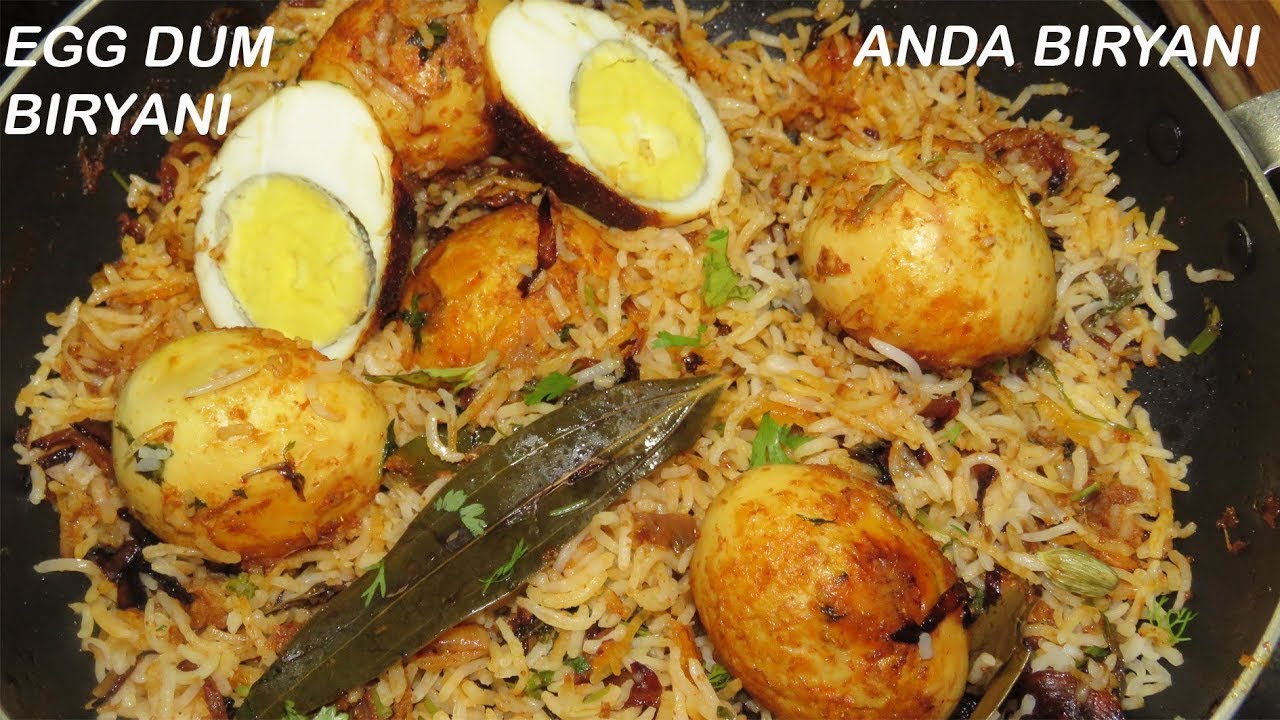 ఎగ్ దమ్ బిర్యాని-Egg Dum Biryani in Telugu-Hyderabadi Egg Biriyani-Anda Biryani-Egg Pulao in telugu