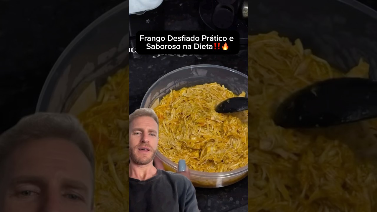 Frango Desfiado Pr&aacute;tico e Saboroso na Dieta de Emagrecimento‼️🔥 #receitas #dieta #emagrecimento