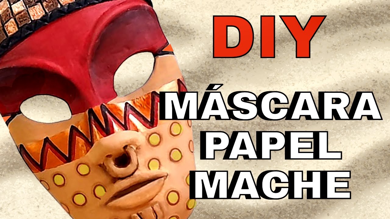 ¡Crea Tu Propia #Mascara  Tribal Africana! #papel maché🌍 Guía Paso a Paso
