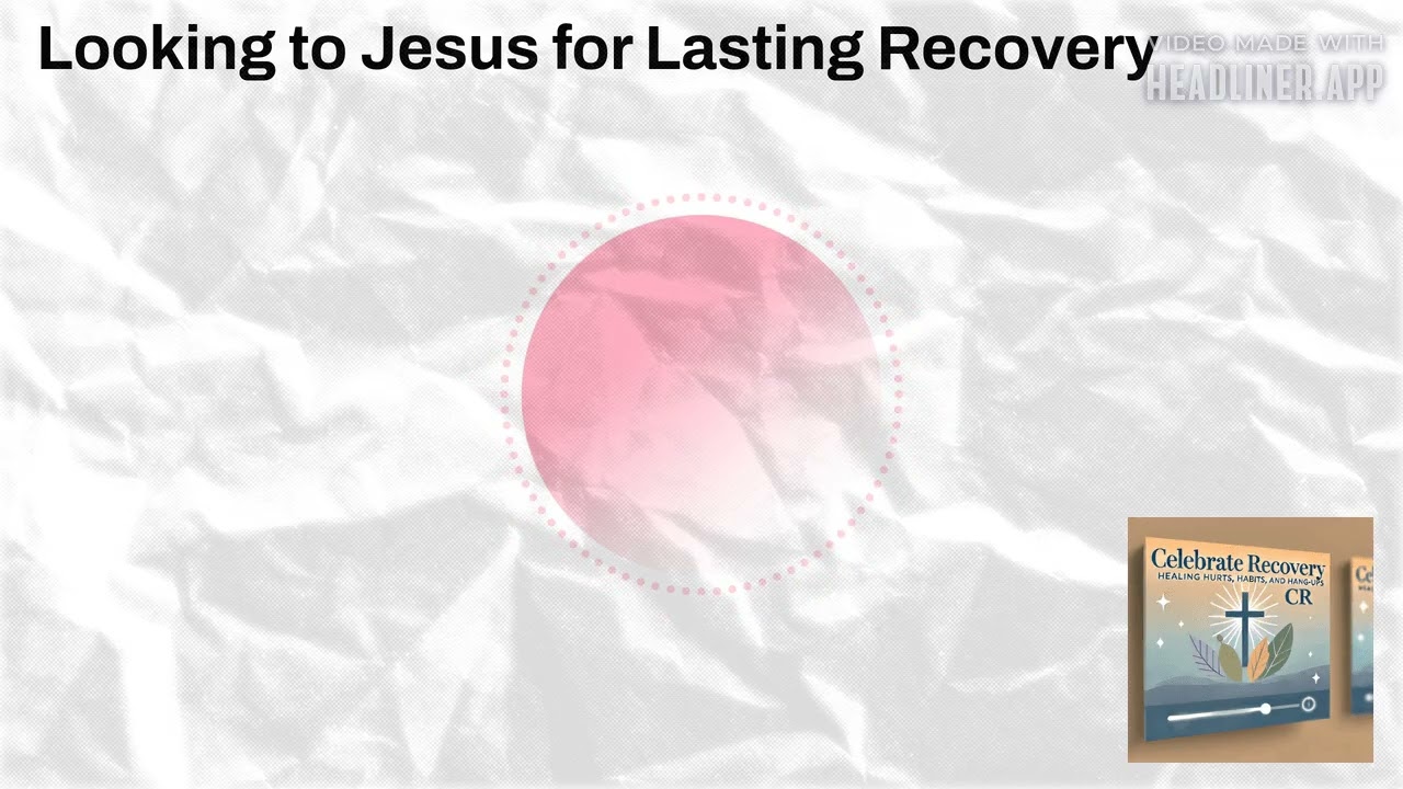 Looking to Jesus for Lasting Recovery