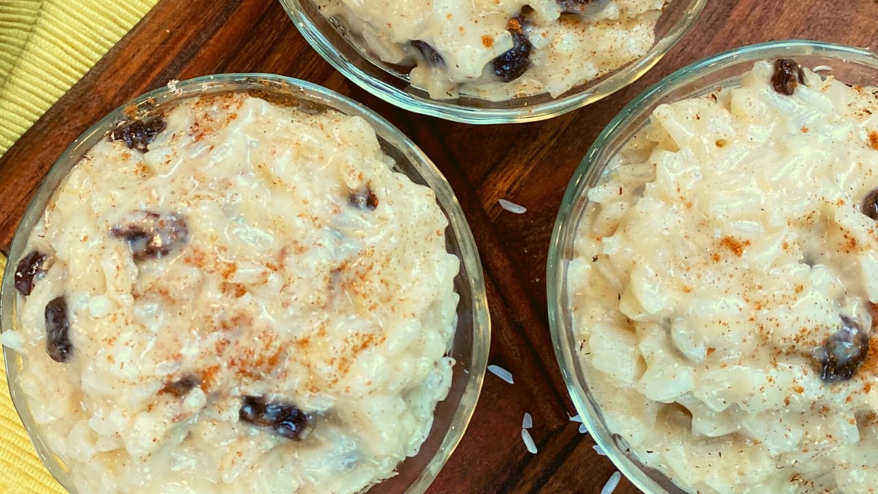 CREAMY DAIRY FREE RICE PUDDING | GLUTEN FREE