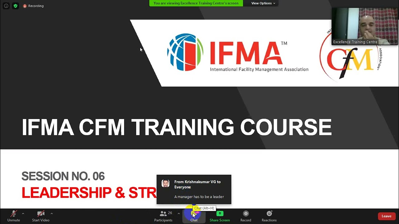 The Certified Facility Manager ( CFM ) - Leadership and Strategy - Part 7
