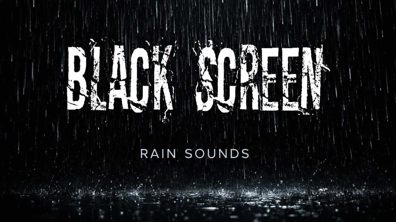 Rain Sounds on Black Screen 🌧️ | Deep Sleep, Relax, Study & Anxiety Relief (Live)