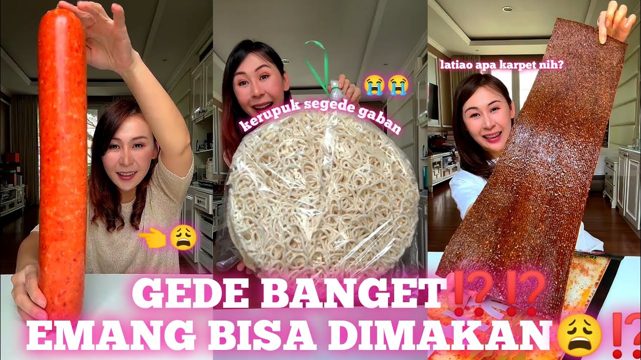 KOMPILASI REVIEW MAKAN MAKANAN SUPER JUMBOO VER CI SIBUNGBUNG,KOO BISAA😩⁉️