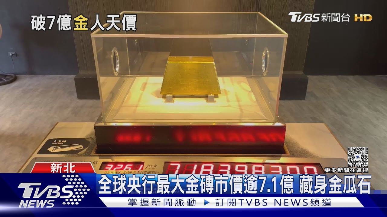 全球央行最大金磚市價逾7.1億 藏身金瓜石｜TVBS新聞 @TVBSNEWS02