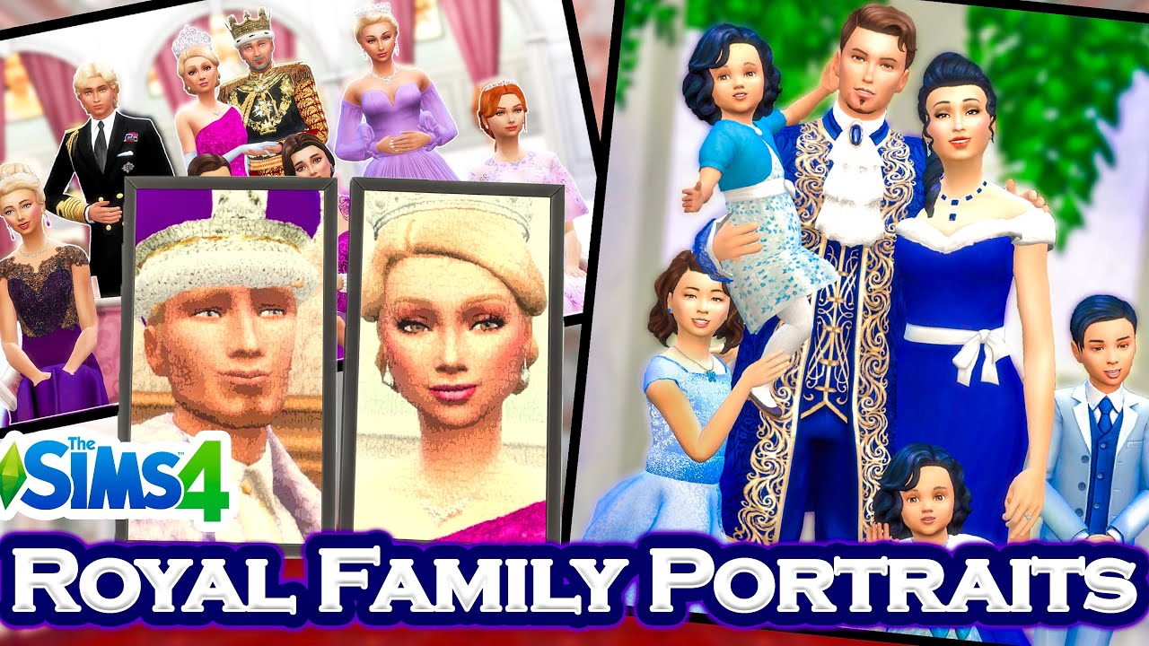 КАК: ПОРТРЕТЫ КОРОЛЕВСКОЙ СЕМЬИ | The Sims 4