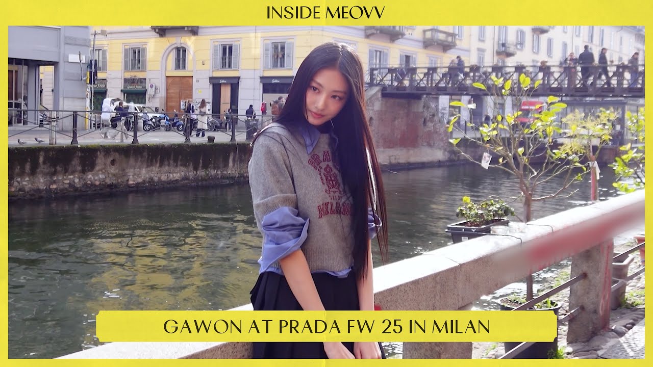 INSIDE MEOVV | 가원의 첫 패션위크 🇮🇹 | GAWON at PRADA FW 25 in MILAN