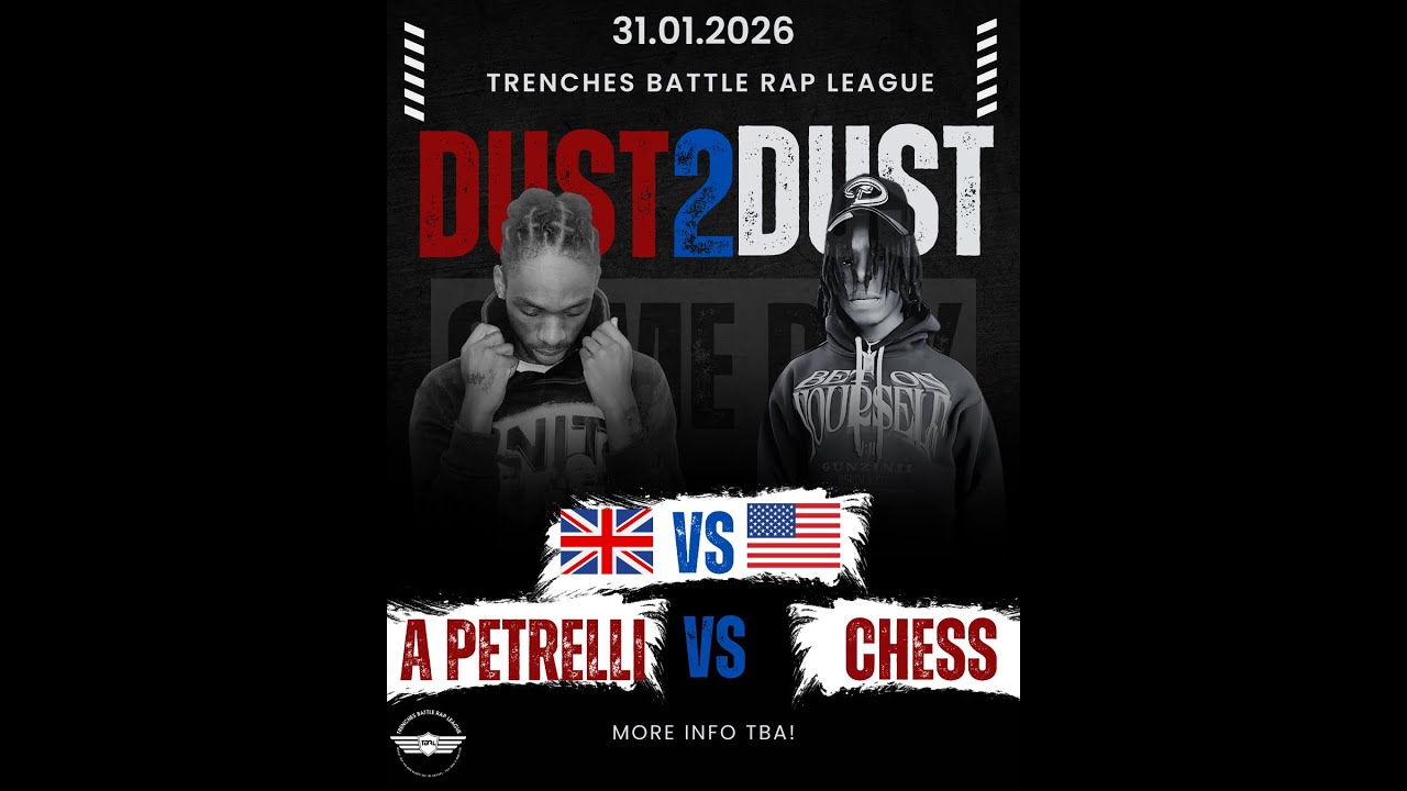 CHESS VS A PETRELLI | UK VS USA | TRENCHES BATTLE RAP LEAGUE