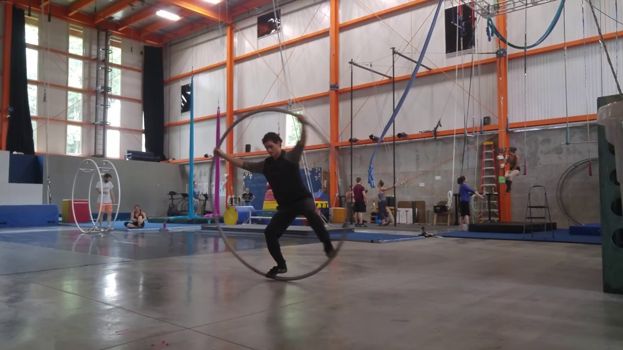 Attempting A Waltz On The Cyr Wheel