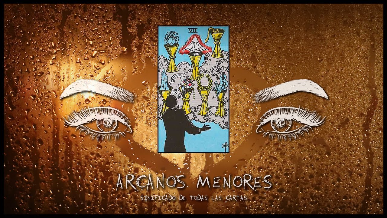 🔸 7 de Copas Tarot 🔮 Significado y lectura carta Arcano menor | Curso Rider Waite