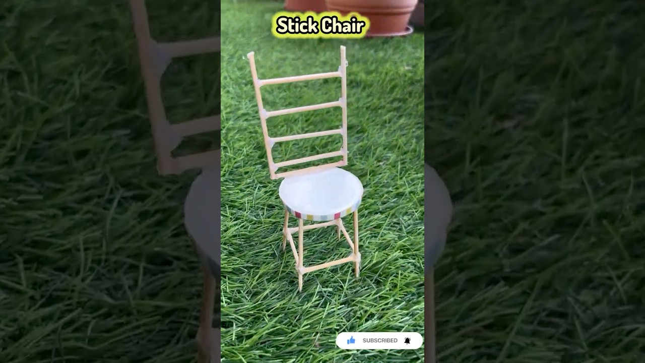 Stick Chair #experiment #artandcraft #diy #papercrafts #amazinghacks #crazyhacks #viralshort