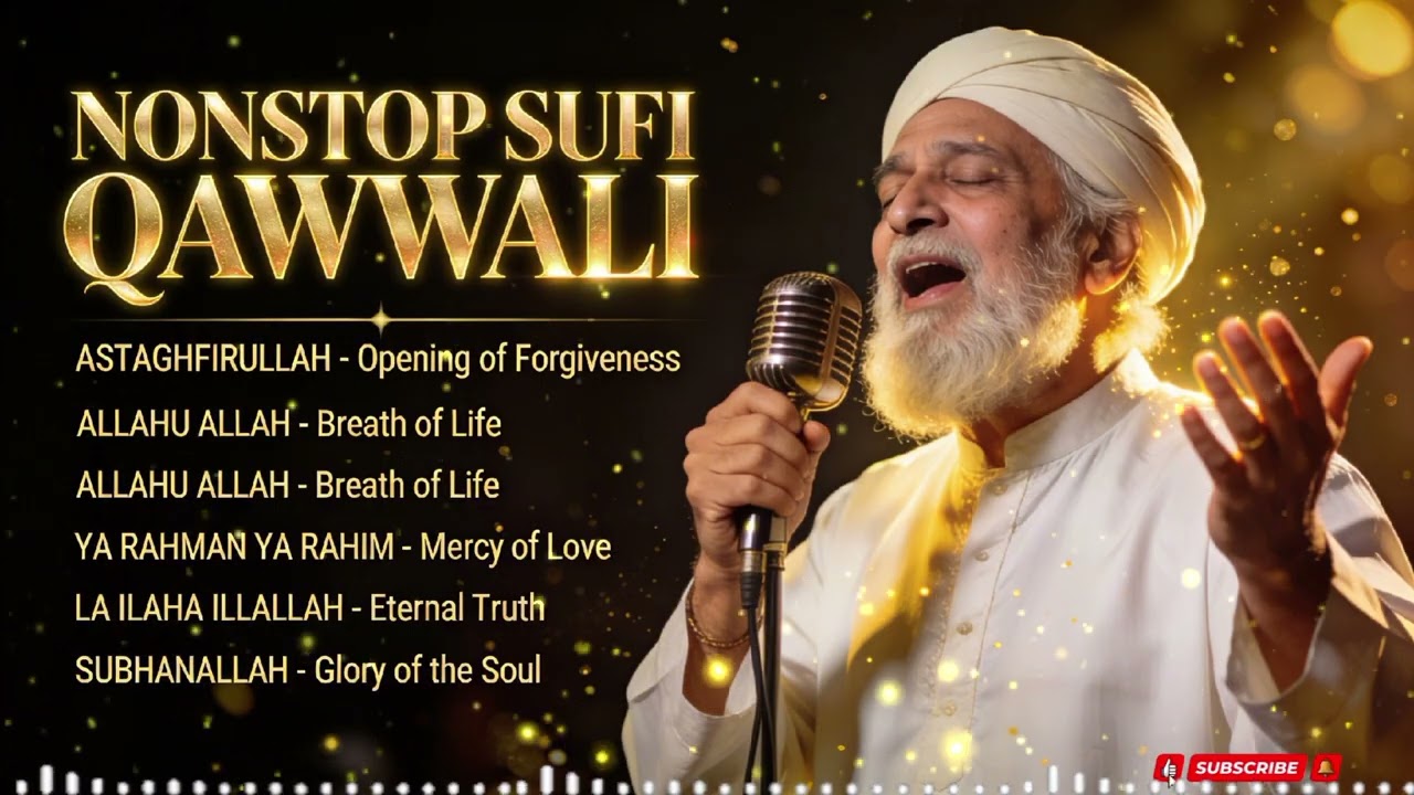 NONSTOP SUFI QAWWALI | Astaghfirullah, Allahu Allah, La Ilaha Illallah (Soul Healing)