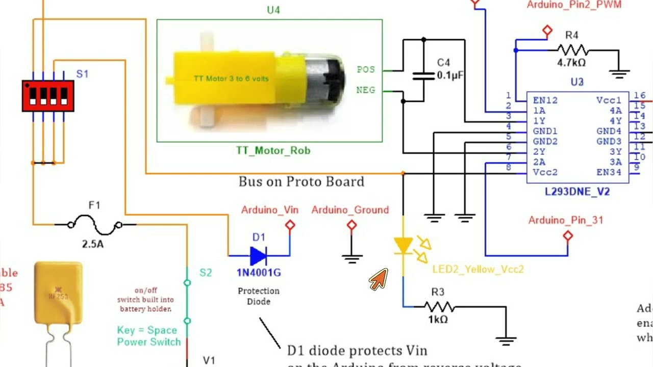 L293D Motor Driver board F2023