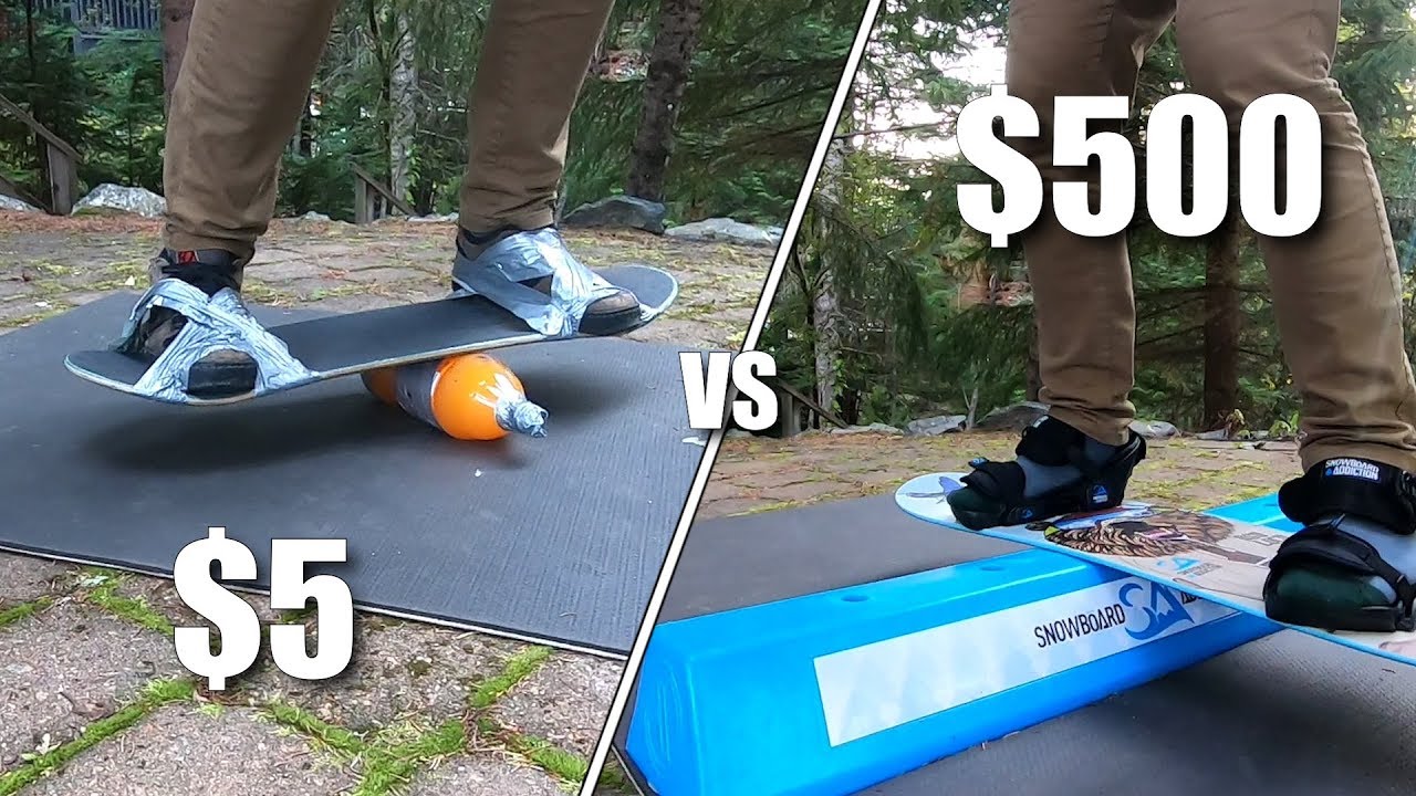 $5 vs $500 Snowboard Jib Training