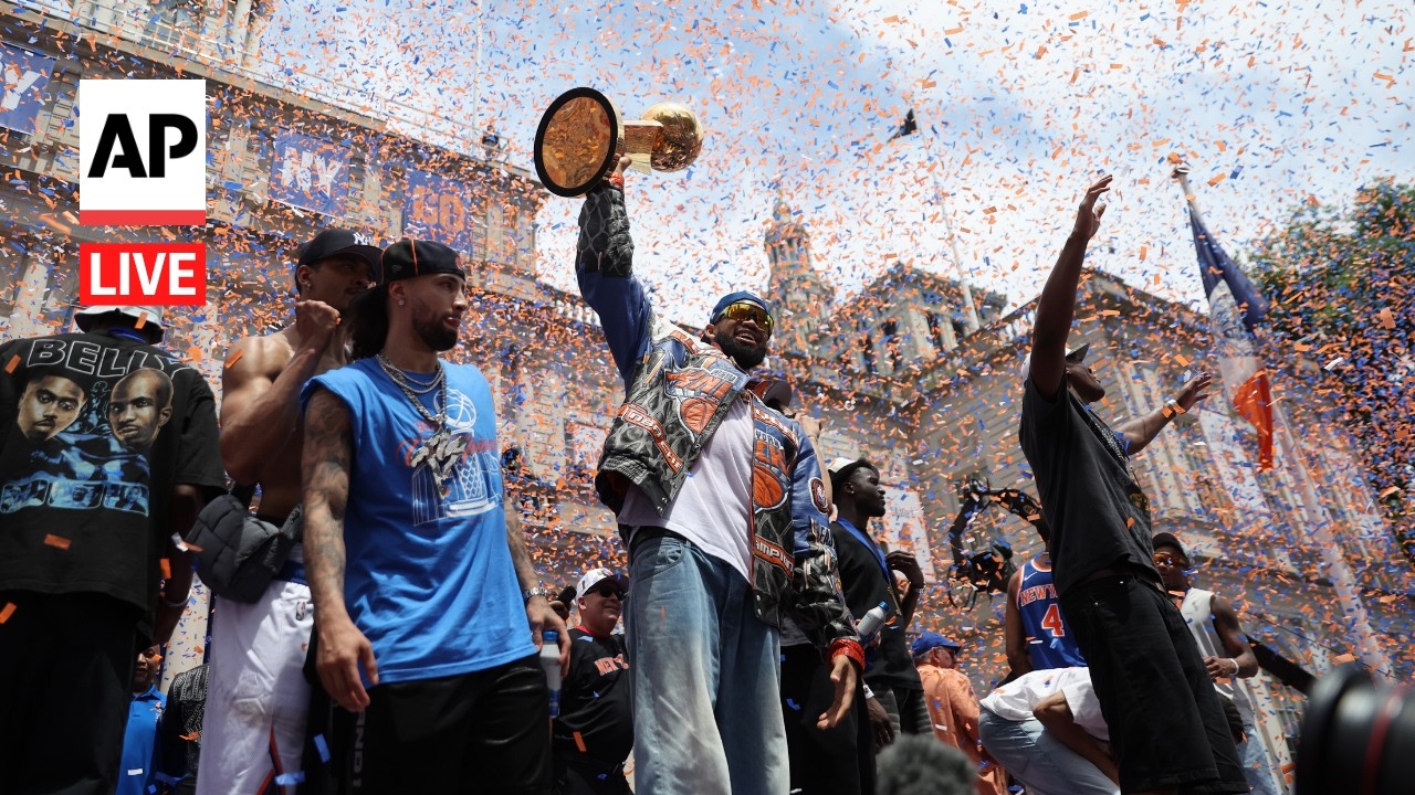 Knicks parade LIVE: New York celebrates 2026 NBA championship