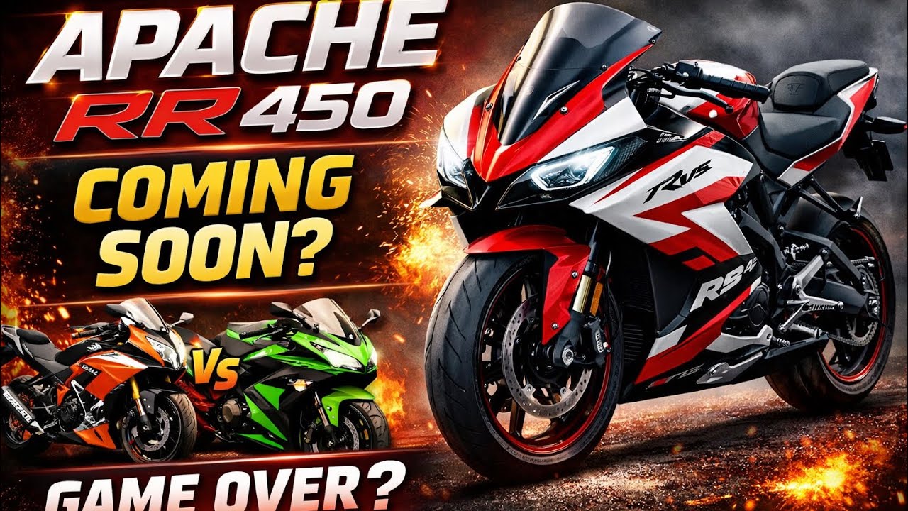 TVs apache rr 450 launch date in india | TVS Apache RR 450 Expected Specs and price