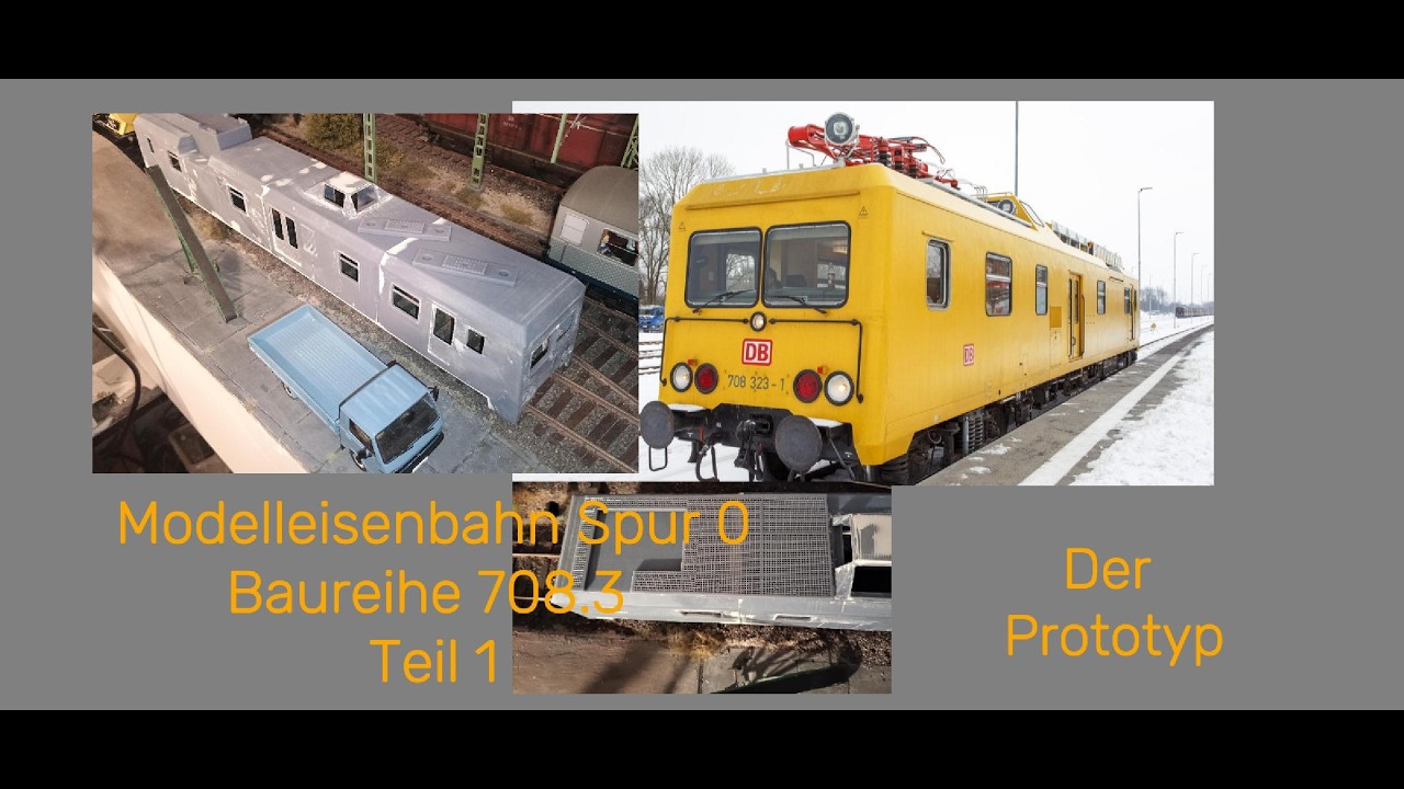 Modellbahn Spur 0 Turmtriebwagen Baureihe 708.3 3D Print