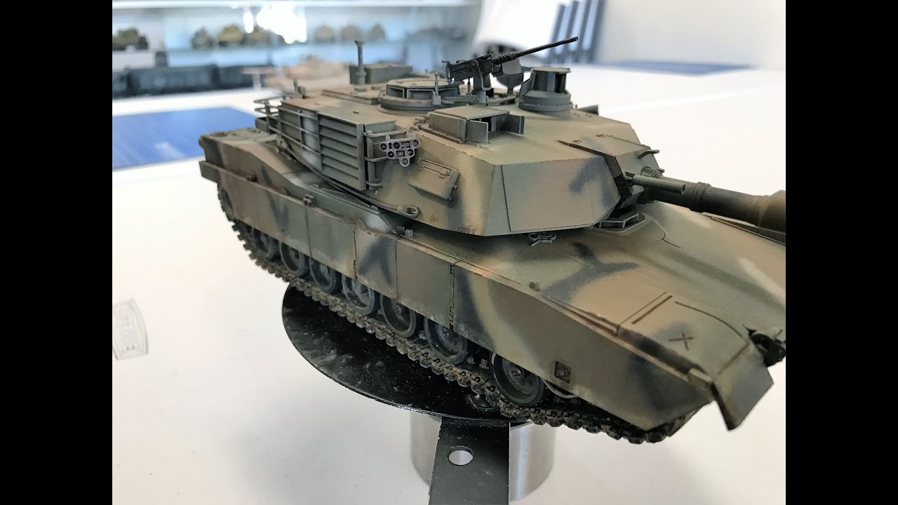 Tamiya M1 Abrams  painted and weathered with Vallejo Merdc colors paints