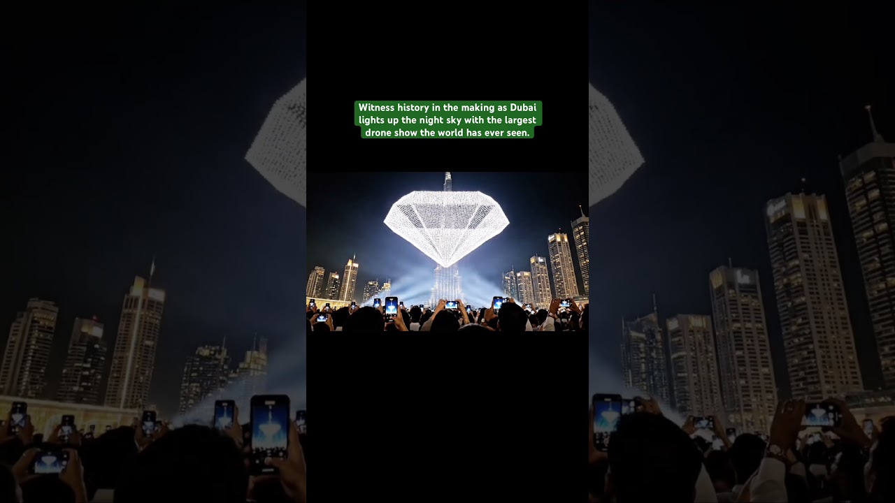 50,000 drones show in Dubai.Guinness World of record 