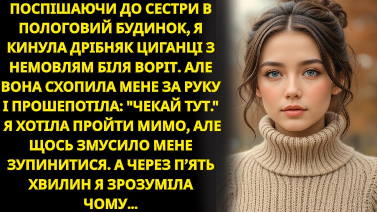 Стій, — прошепотіла циганка біля пологового будинку  Я хотіла вирватися, але тут відчинилися бокові
