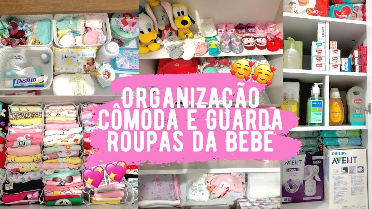 ORGANIZAÇÃO CÔMODA E GUARDA ROUPA DO BEBÊ / DICAS