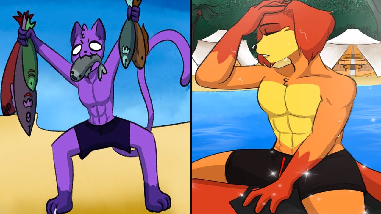 Catnap x Dogday Beach Break | Poppy Playtime Chapter 3 Comic Dub