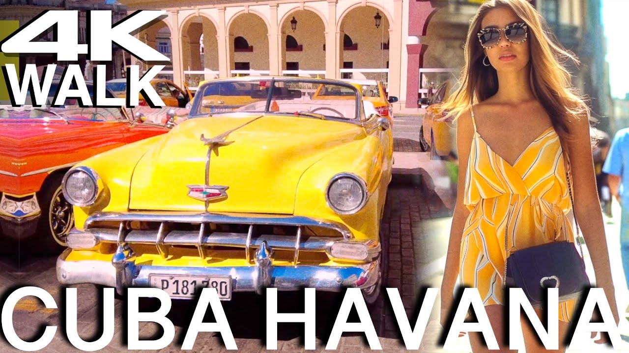 Cuba. Havana. 4K Walk 🇨🇺
