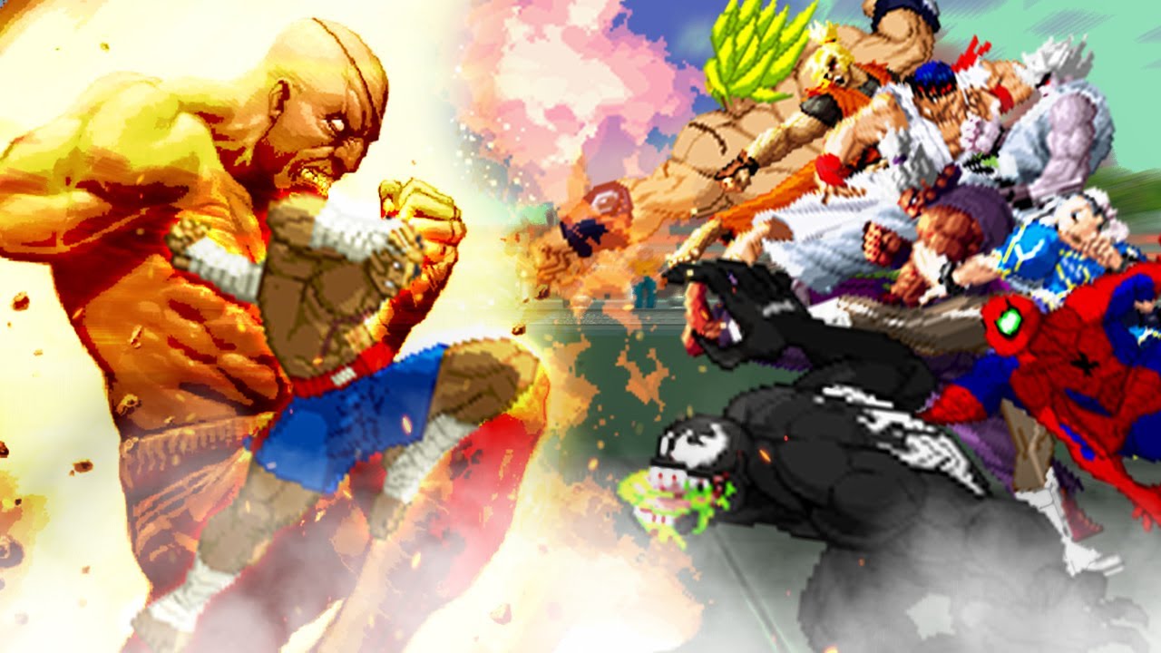 GODLIKE! (Infinite Power) Supreme Sagat vs Everyone! Part 2. Street Fighter Mugen