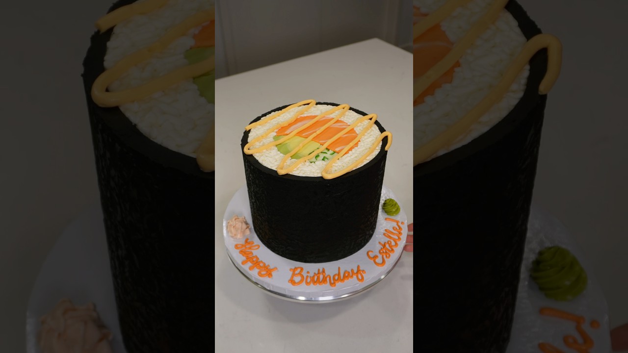 Торт «Суши-ролл» для @cake4kids 🍣✨🧡🍰 