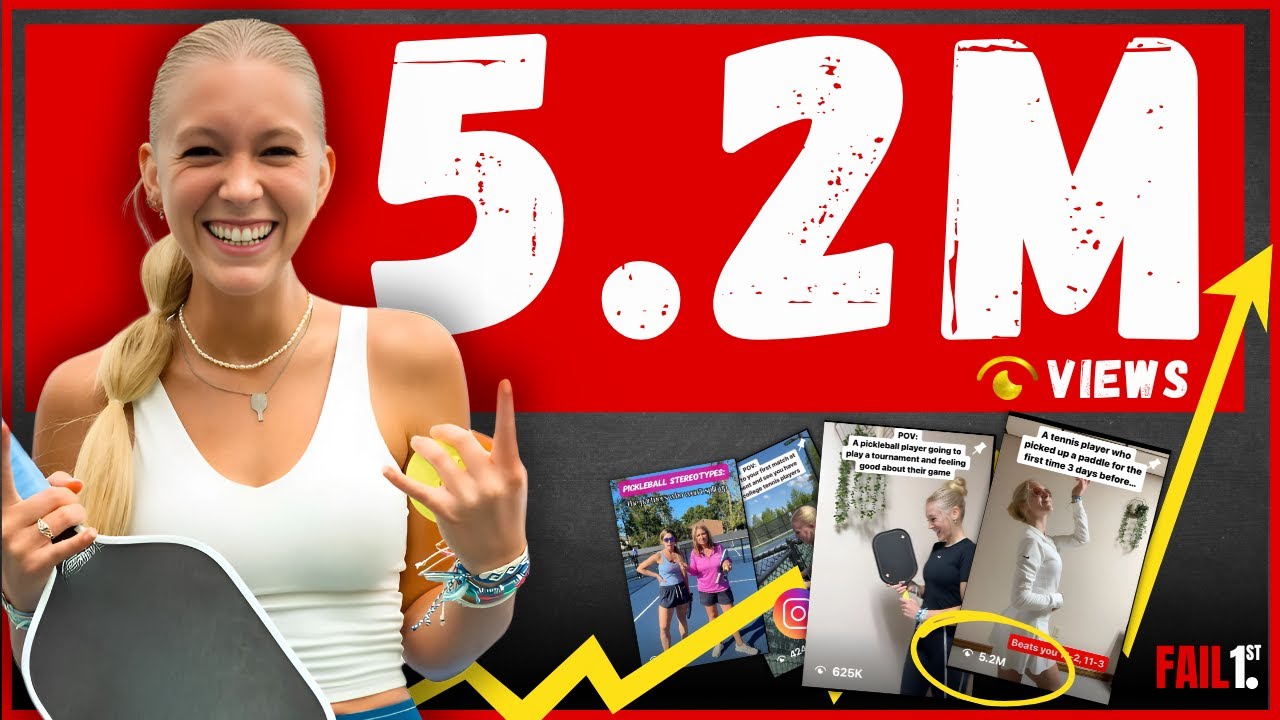 Pickleball Content Creator scales to 5.2 Million Views, Partnering w/ BIG Brands, Cold DM Tactics