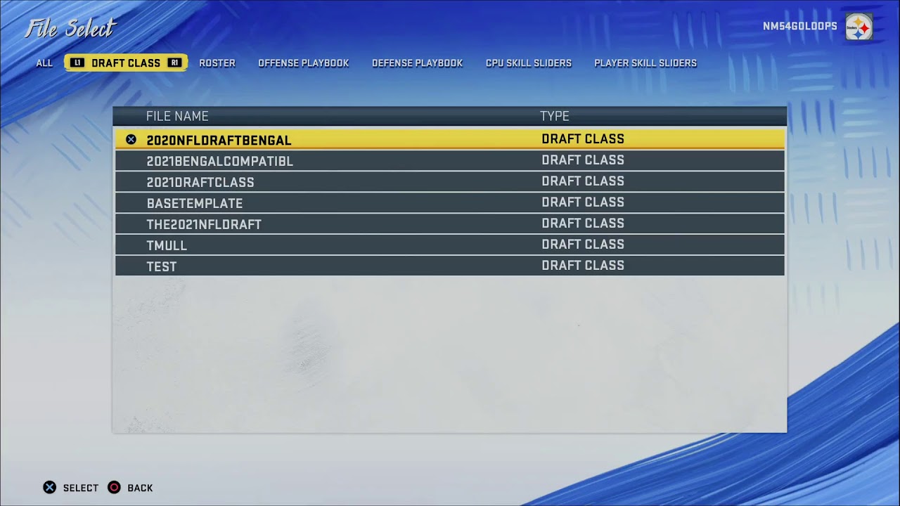 How To Create, Export, And Share Custom Draft Classes In Madden 20!