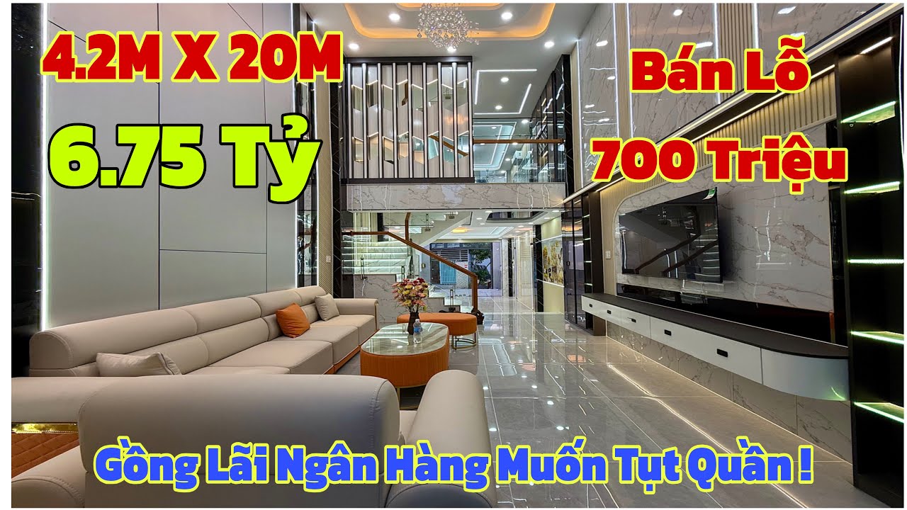 Gồng lãi ngân hàng muốn tụt quần ! Chị Trang đắng cay bán lỗ 700 tr nhà đẹp 4.2x20M Hà Huy Giáp 12
