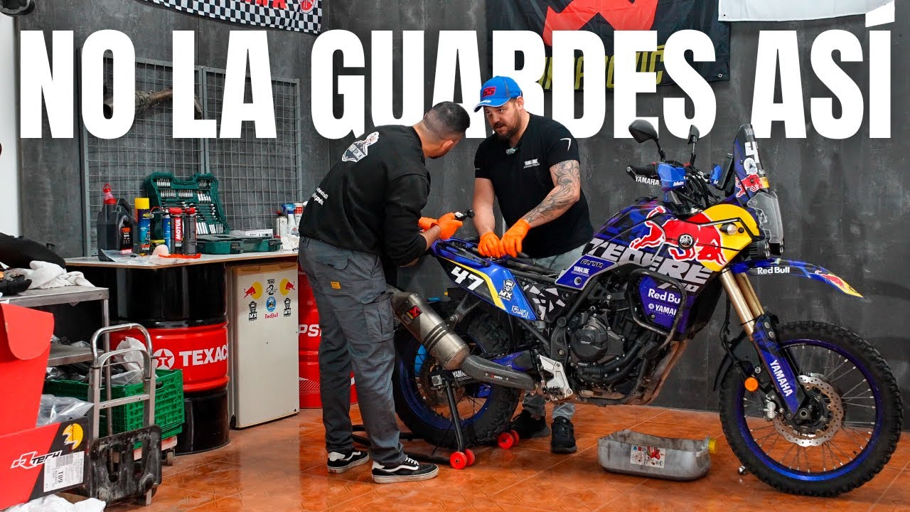 Mantenimiento básico de tu moto trail en el garaje (te ahorra dinero)