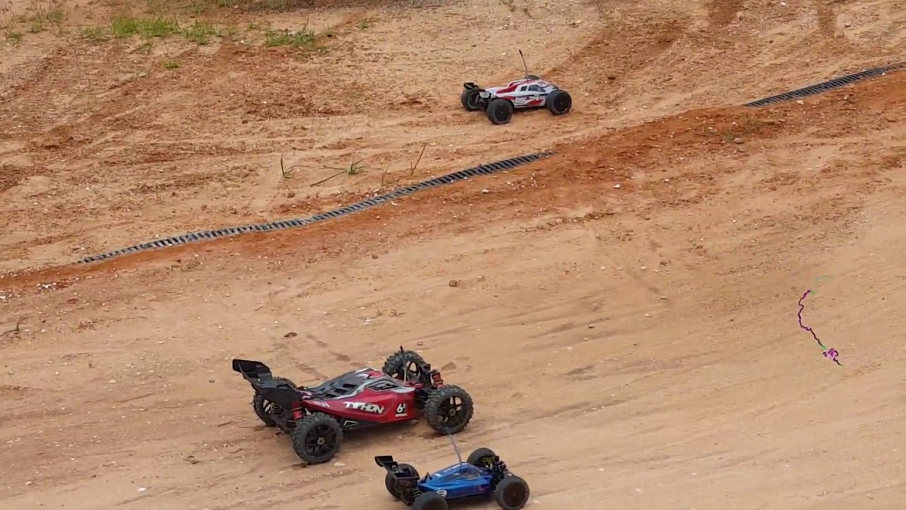 Arrma Typhon vs Mini 8ight at the track