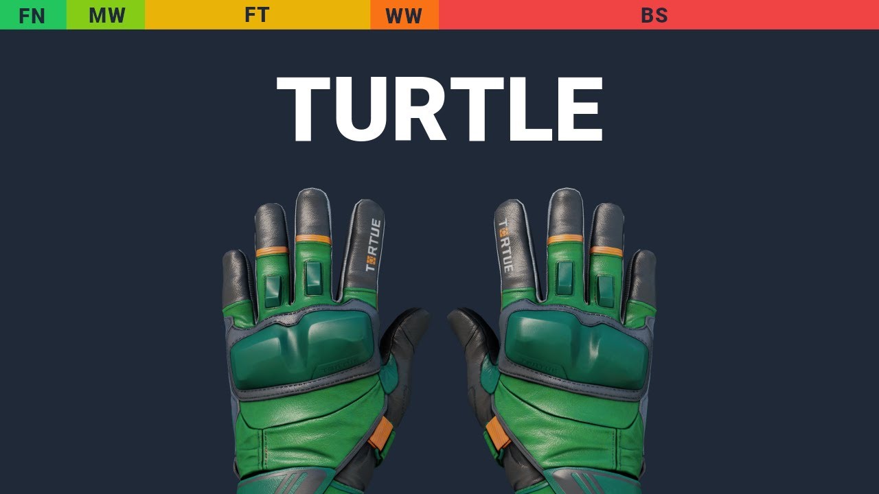 Moto Gloves Turtle - Skin Float And Wear Preview