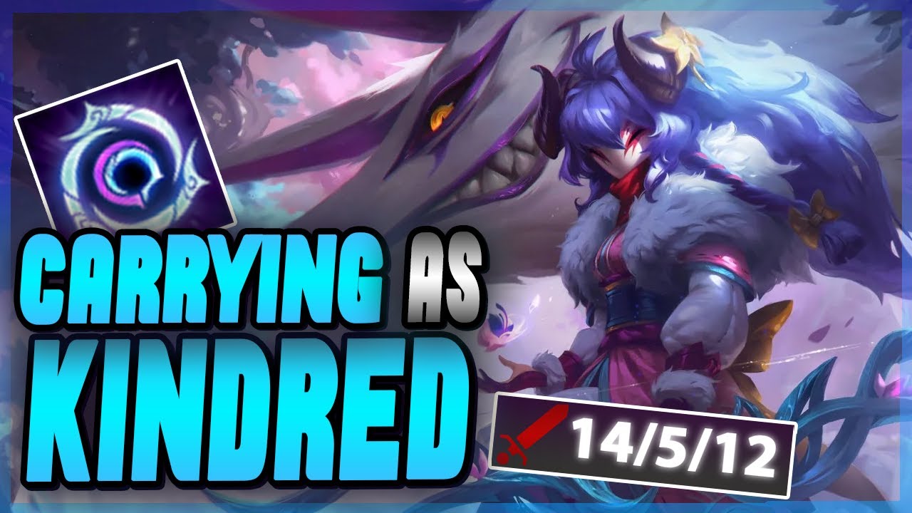 the best kindred jungle in the world shows u the best runes and build and path and kills and wow