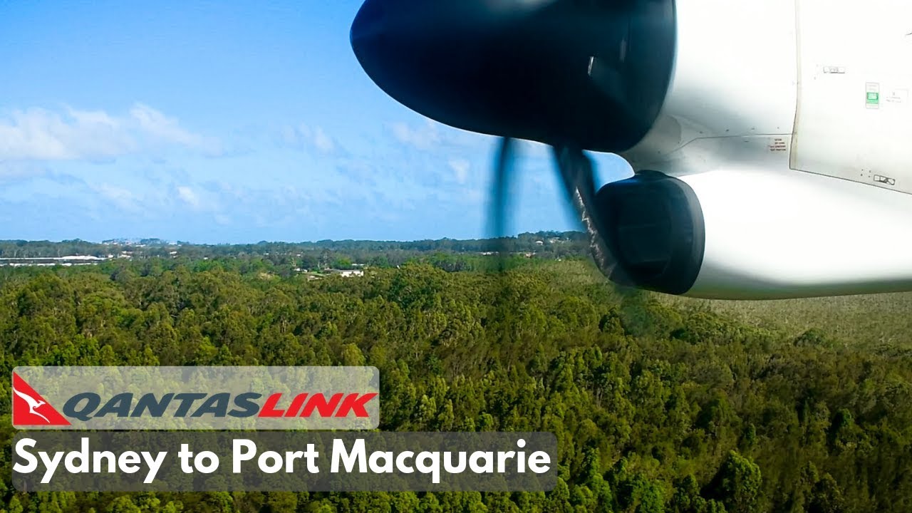 FULL FLIGHT: QantasLink Dash 8 Q400 | Sydney to Port Macquarie