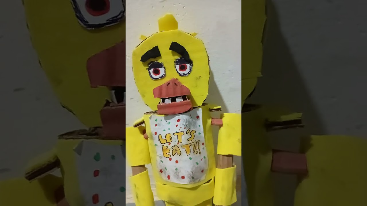 Mostrando meus bonecos de Five nights at freddy's de Papelão e E.V.A!