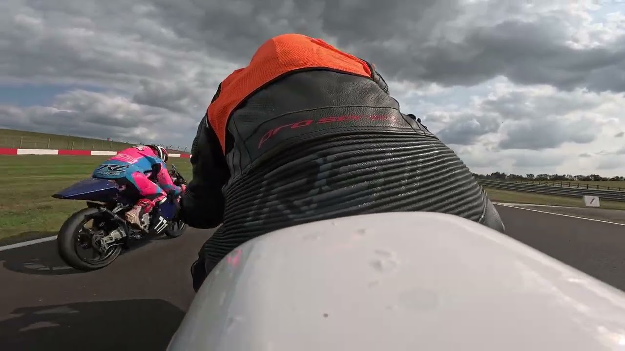 Donington park on board a kawasaki er6